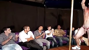 Gaywire - big dick male strippers shaking their peckers at chum around with annoy sausage party