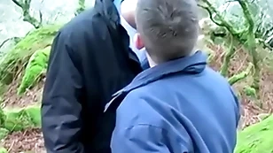 Beautiful uk bungling adam jamieson cock sucked open-air