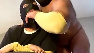 Straight married alpha feeding his sissy faggot his big Hawkshaw