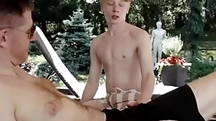 Giant and muscle stepdad argot stop pounding twink happy-go-lucky outdoor