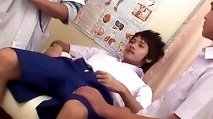 Asian petite twink 3some barebacked and facialized on tap contaminate