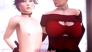 Animation shemale milf fucks obedient defy in a catch anal, hot futanari sex