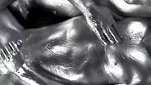 Yoshikawasakixxx - asian athlete covered in paint and banged