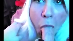 Comme ci elf pukes cum: femkittenboy bj makes him cum 3 times, rubble relating to exploding cum puking throatpie