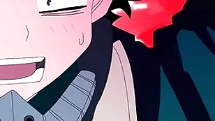 Midoriya gives up his ass in his straight friend bakugo