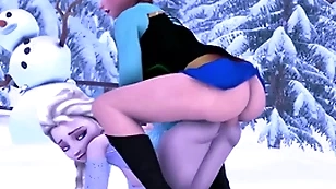 Elsa fucks anna with the brush cold hard load of shit