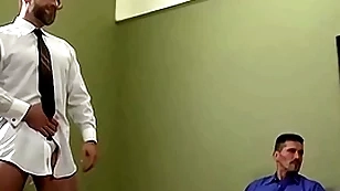Hardcore orgy with husky daddies and young guys