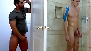 Showerbait intense shower sex with grey gold