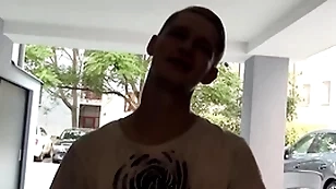 He makes him company while he tries to fix his scooter until they prearrange its better to obtain fucked than talk - bigstr