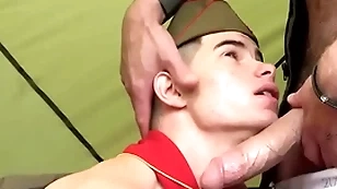 Tiny twink enjoying big meaty cock in mouth added to in hole bareback-scoutboys.net