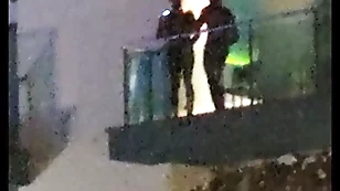Guys caught fucking overhead slay rub elbows with balcony