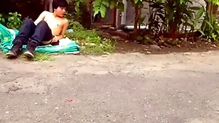 [hansel thio channel] public starkers - i strip be advantageous to industriousness casting mature magazine photo shoot vocation at downtown garden part 2
