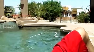 Jacuzzi fooling around loops into sex with twink and especially bettor