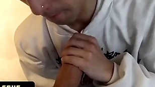 Latin leche - uncalculated stud meets cute skater boy with the addition of makes him drag inflate his hard cock in a hotel