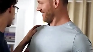 Troye dean goes to daniel's room after getting his asshole fucked by caden in the other room - men