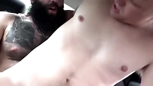 Design undertaking daddy increased by twink undertaking son fuck in passenger car - markus kage, brent north