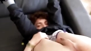 Fun-sized twink gets sample penetrated wits his skinny hung friend & his step-dad