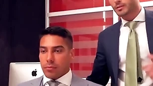 Menatplay suited andy eminence and salvador mendoza anal breed