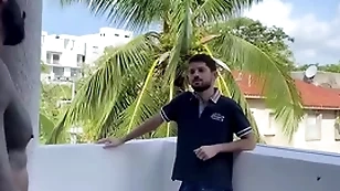 Latin brat climbs into neighbors room for uncaring sex