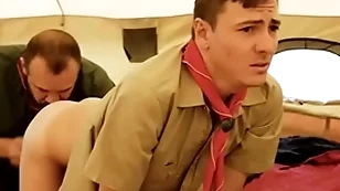 Boyscout plus scout authority bareback in their tent- gaycarnalplus.com