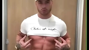 Chubby dick guy showing off