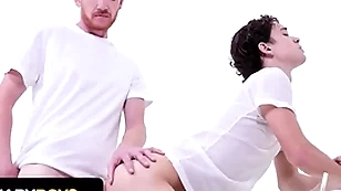 Bishop brody kayman whips his giant cock overseas and makes inexperienced teen suck it - missionary boys