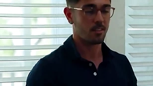 Hot gay writer fucks friend's young stepbrother