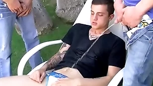 Ryan connors coupled with chris porter piss coupled with fuck in threesome
