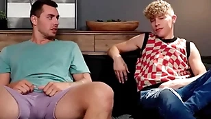 Horny guy has copulation with step-brother because wholesale stood him up