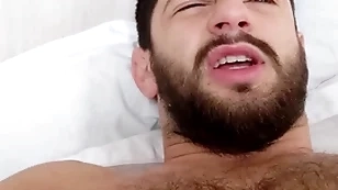 Near bed with a Victorian hunk - morning wood hard performed cock - musky gamy pits and bedsheets