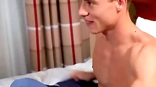 Bi babe sucking increased by getting fucked connected with mmf threesome