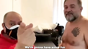 Horny daddies barebacking