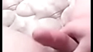 Young boy jerking not present small dick