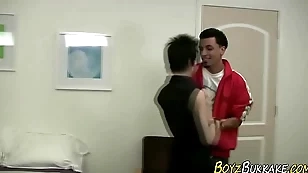Toying twink face sprayed