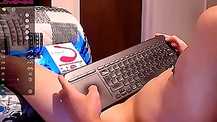 little shaver with a beautiful big, thick and veiny cock masturbates surpassing camera
